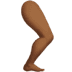 🦵🏾 leg: medium-dark skin tone display on Apple